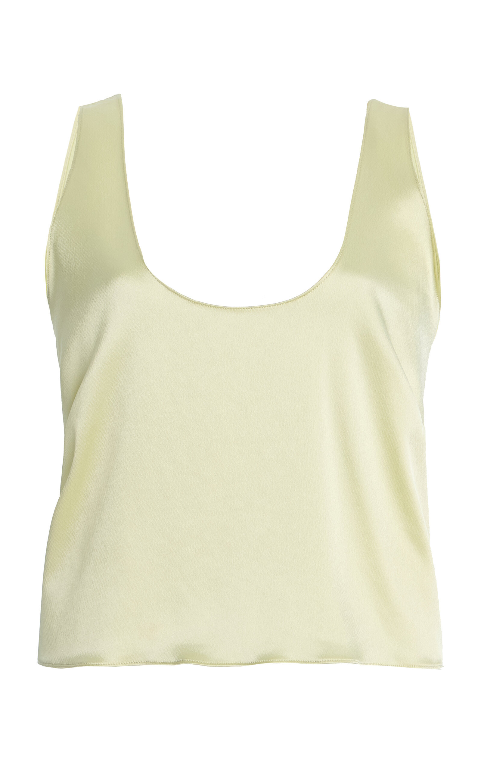 Barb Satin Tank Top yellow - 1