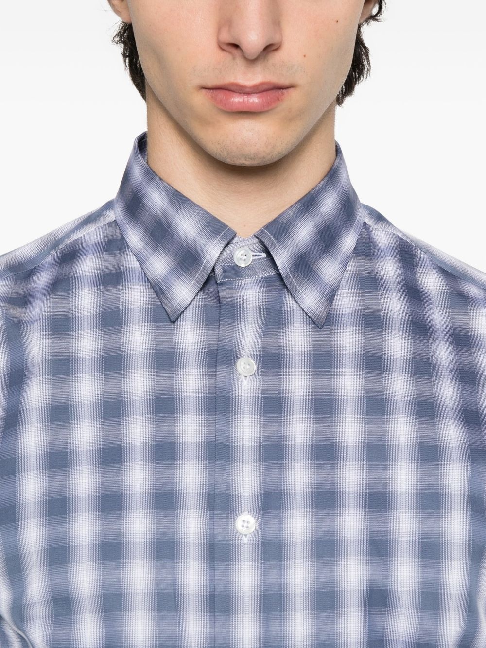 checked cotton shirt - 5