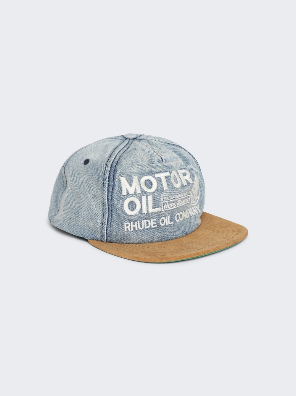 Motor Oil Hat Indigo And Camel - 5