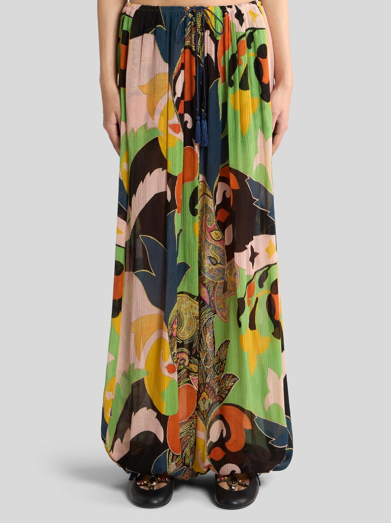 WIDE-LEG TROUSERS WITH FLORAL PAISLEY MOTIF 2