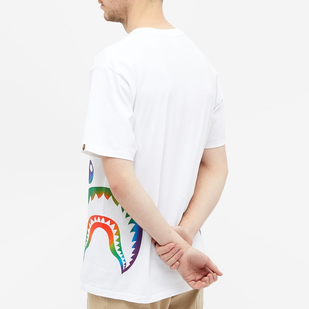 A Bathing Ape Rainbow Side Shark Tee - 5