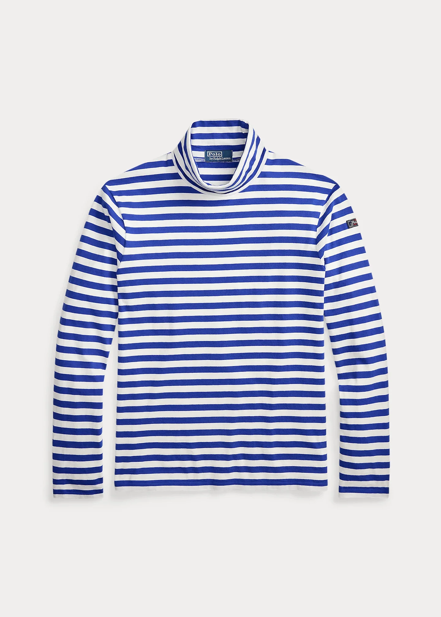 Classic Fit Striped Rollneck Pullover - 1