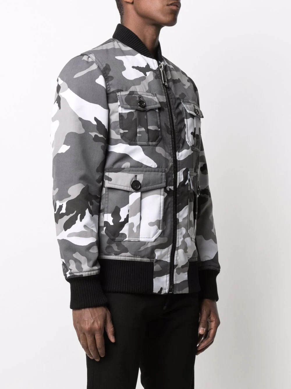 Iconic Plein camouflage-print bomber jacket - 3