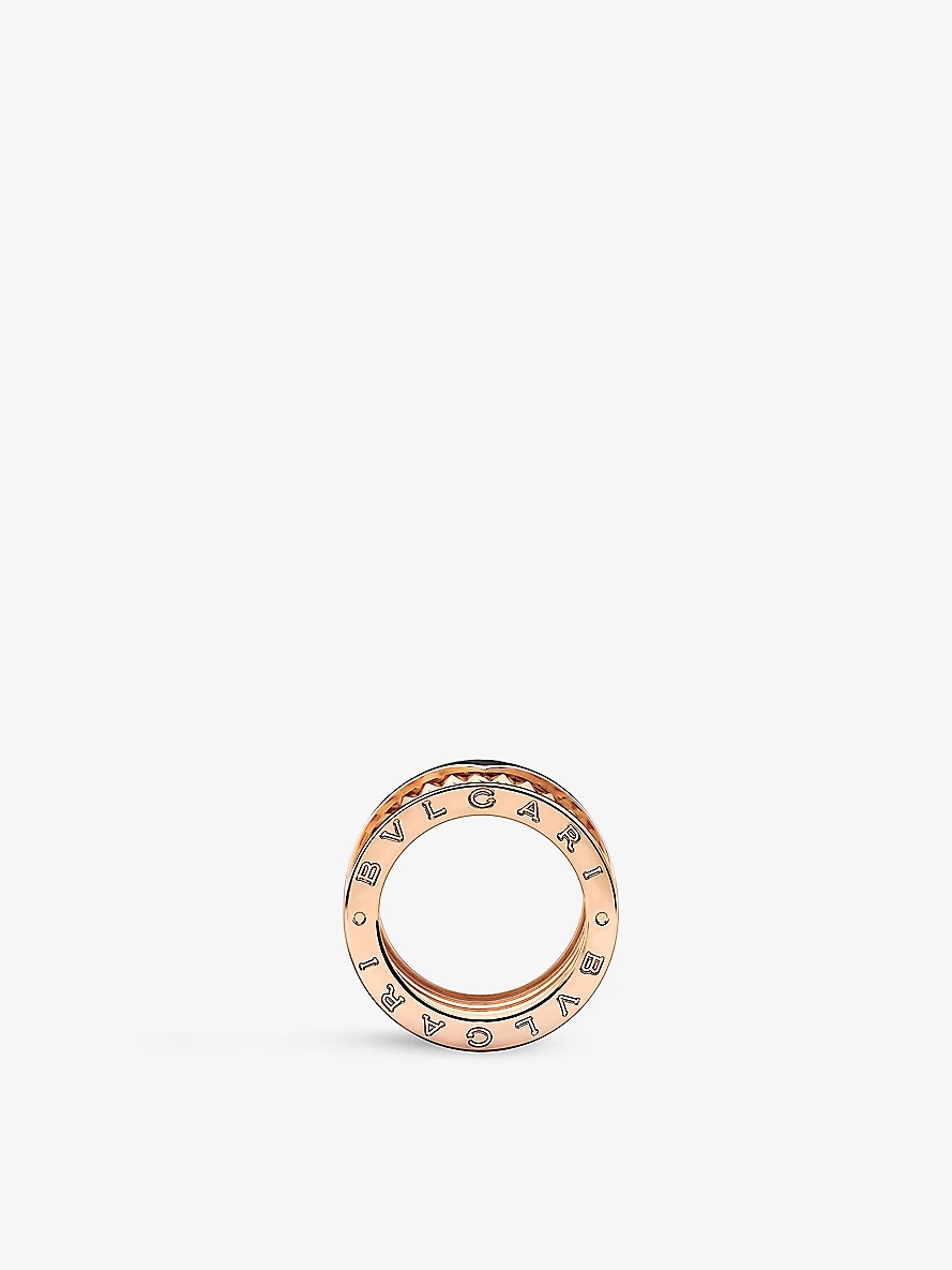 B.zero1 Rock 18ct rose-gold and ceramic ring - 3