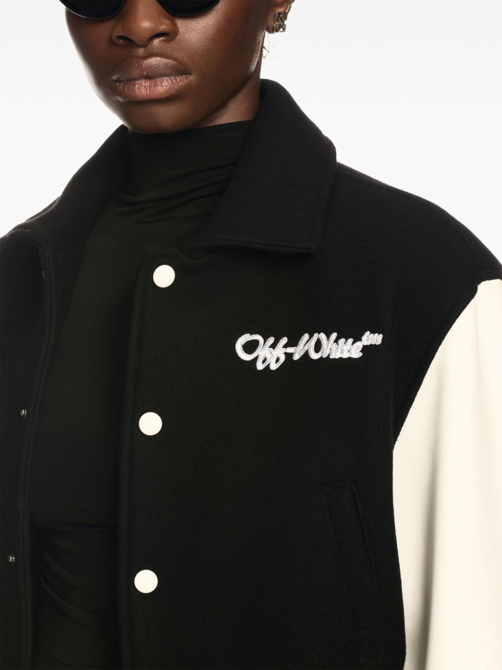 cropped bomber jacket - 5