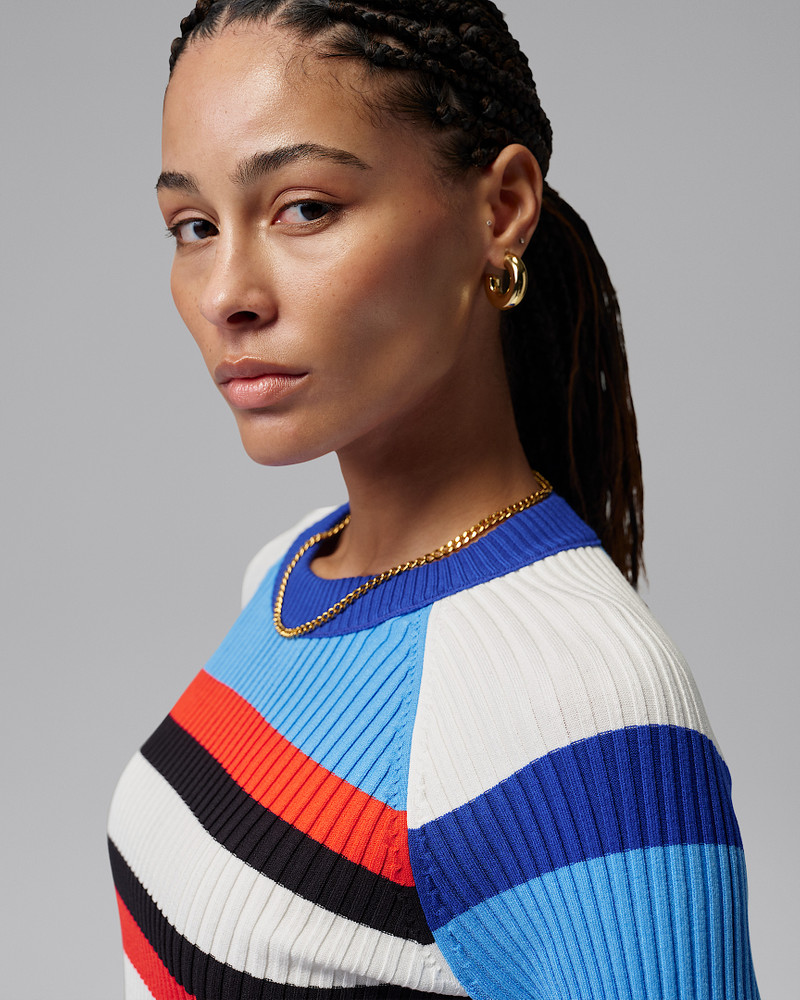 Jordan Flight Women's Long-Sleeve Striped Sweater 3