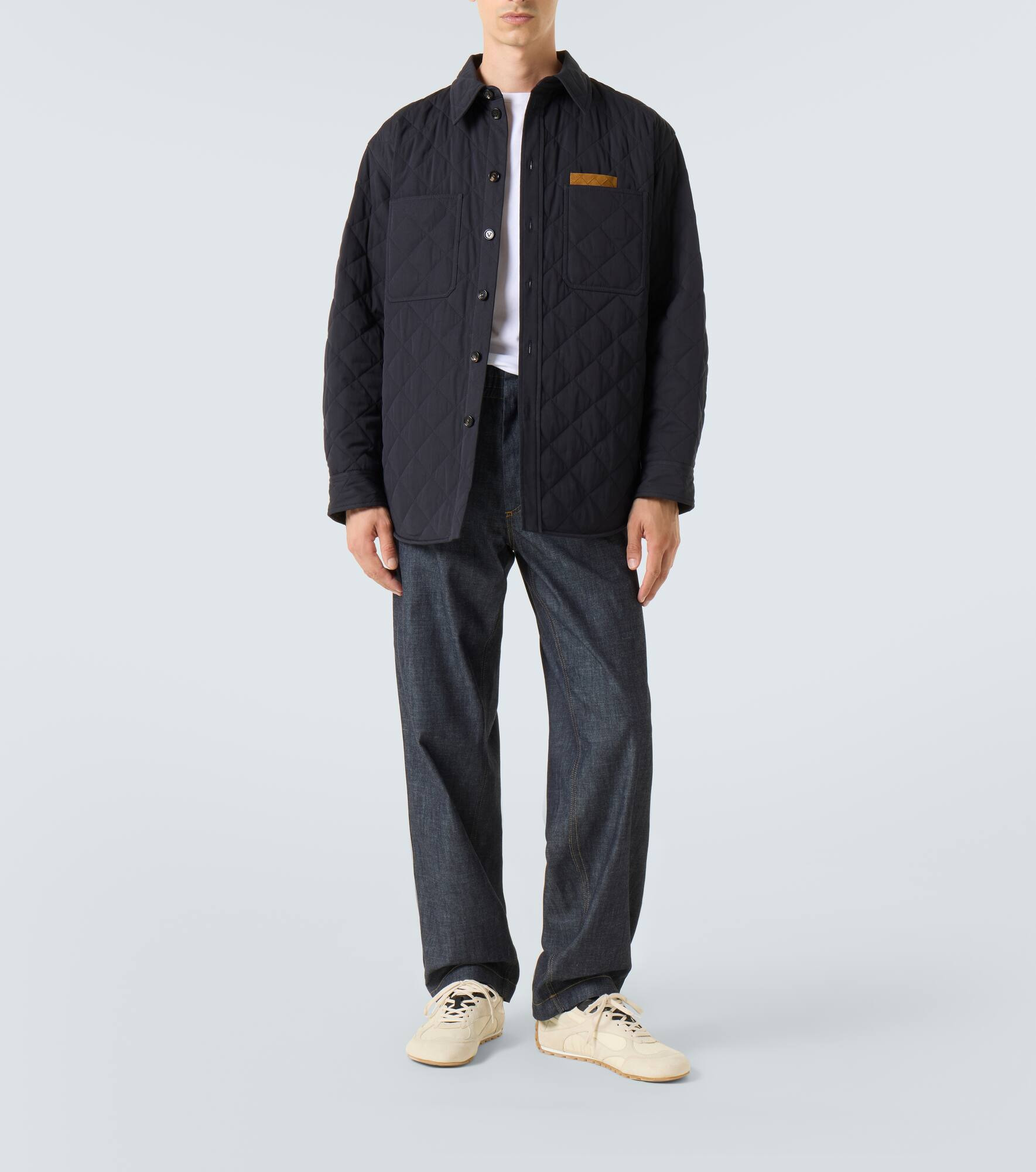 Quilted cotton-blend overshirt - 2