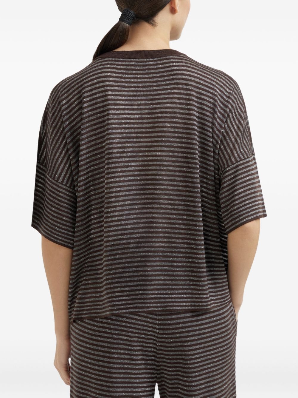 striped T-shirt - 4