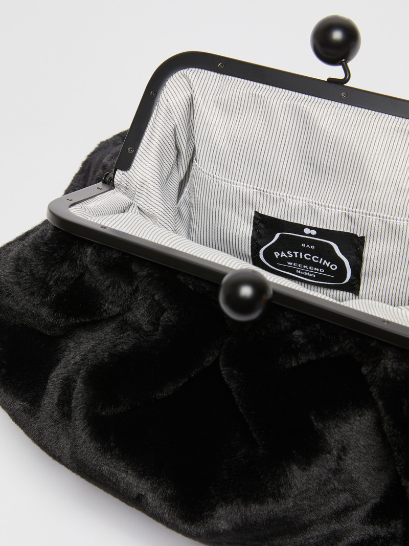 GIANNA Medium furry fabric Pasticcino Bag 6