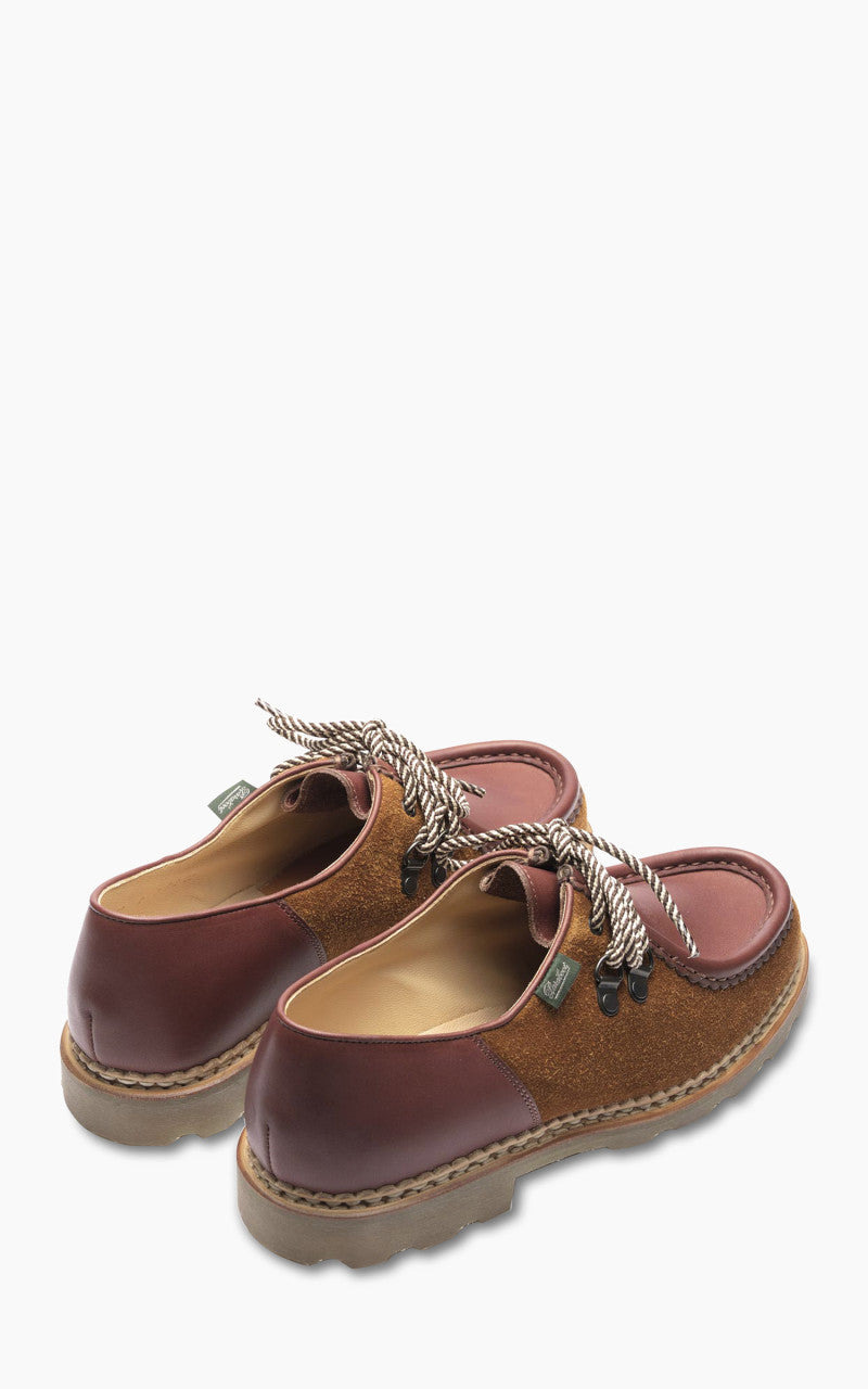 X ENGINEERED GARMENTS MICHAEL HOM ANNEAUX LISSE MARRON/VELOURS WHISKY - 4