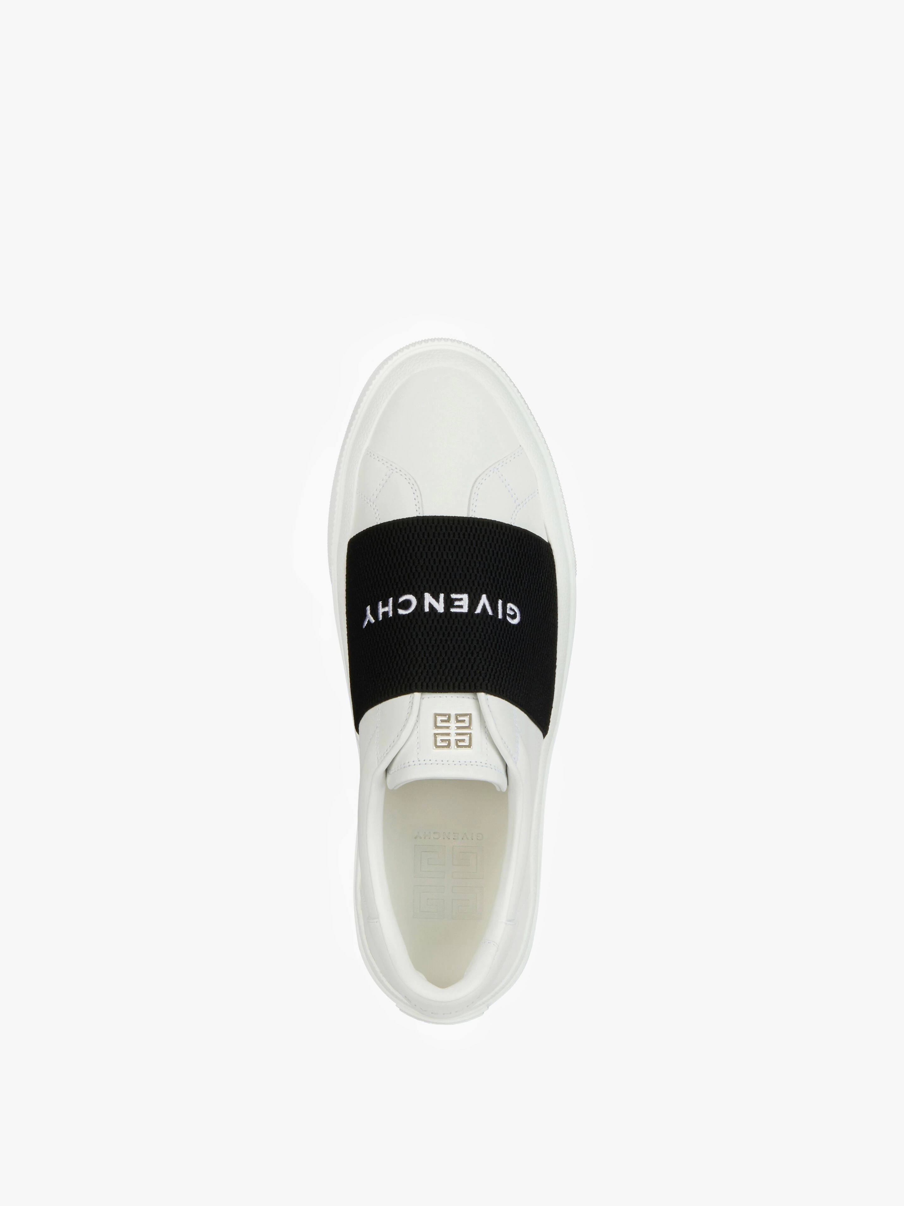 CITY SPORT SNEAKERS IN LEATHER WITH GIVENCHY STRAP - 4