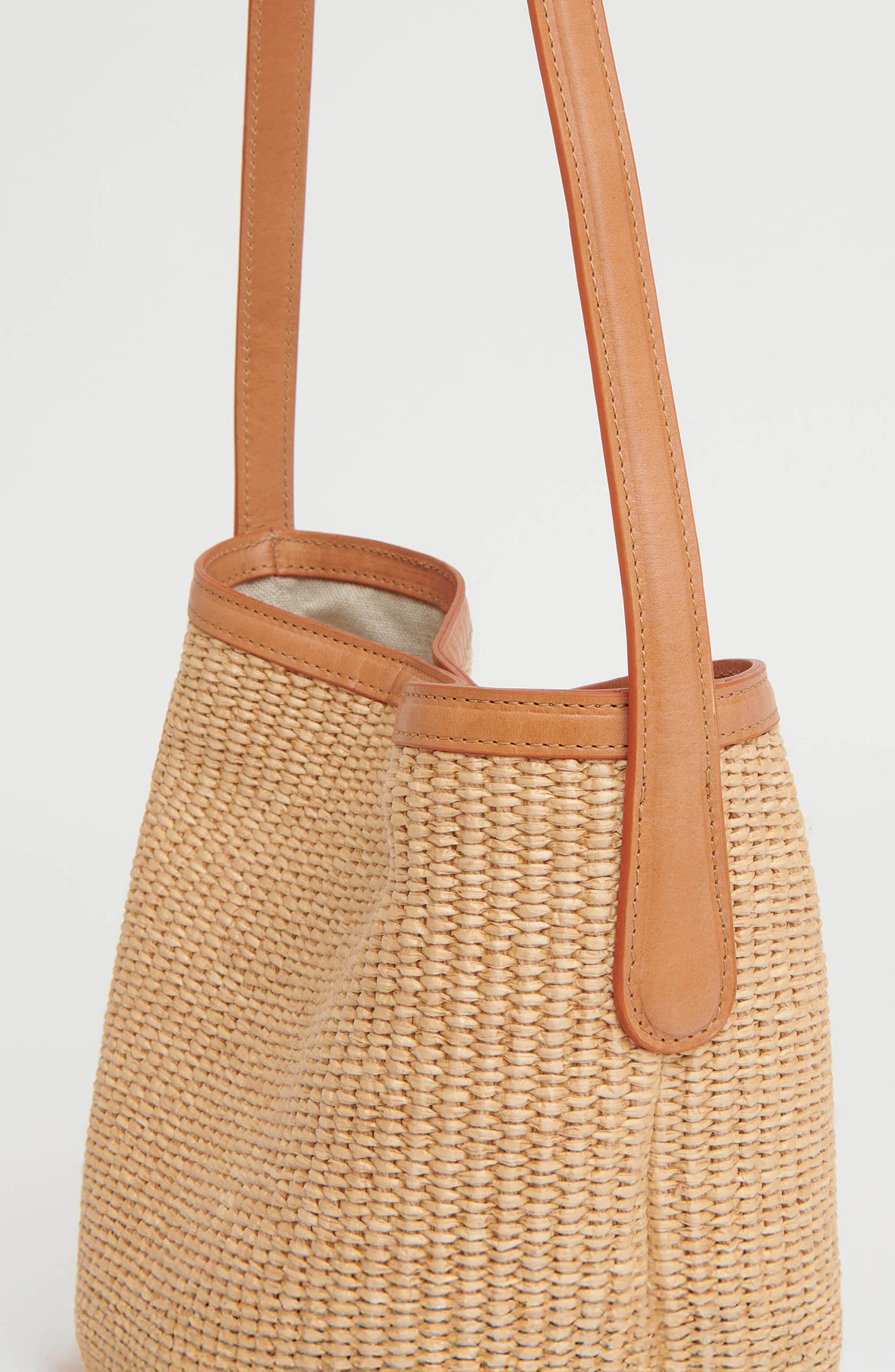 Mansur Gavriel Mini Everyday Raffia Cabas Hobo Bag in Natural at Nordstrom - 6