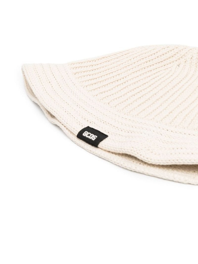 ribbed knit bucket hat - 2