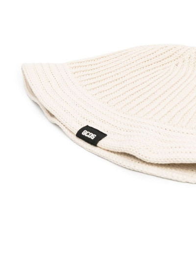 GCDS ribbed knit bucket hat outlook