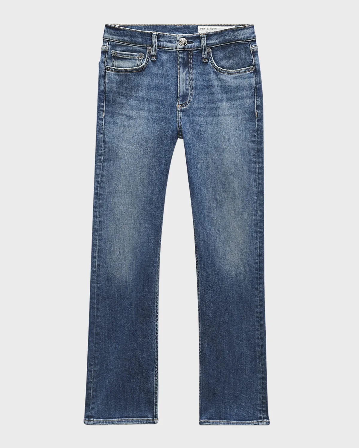 Flexi Peyton Mid-Rise Ankle Bootcut Jeans - 1