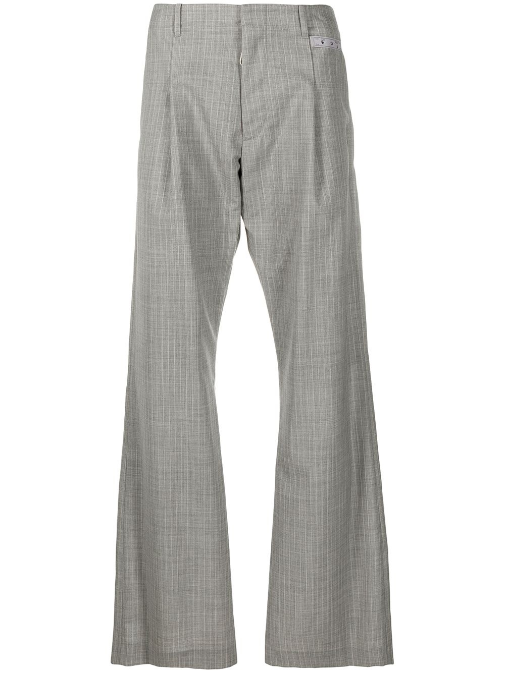 checked tailored trousers - 1