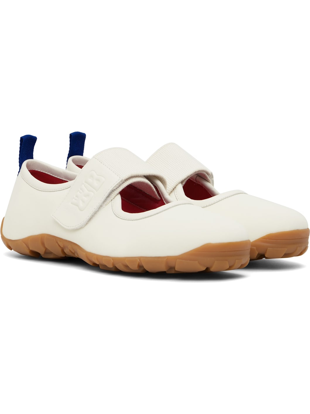 Off-White Mary Jane Flat Sneakers - 4