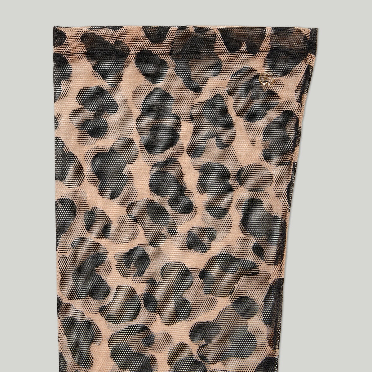 Long stretch tulle animal print gloves - 2