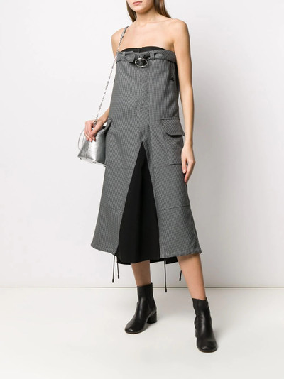 Maison Margiela deconstructed trouser-style strapless dress outlook