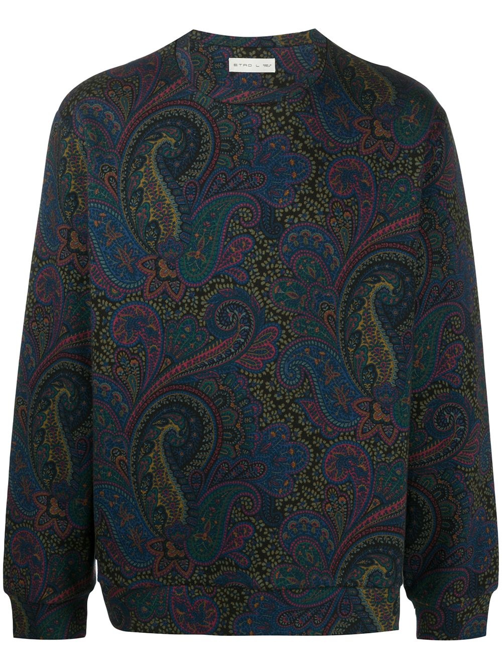 paisley print sweatshirt - 1