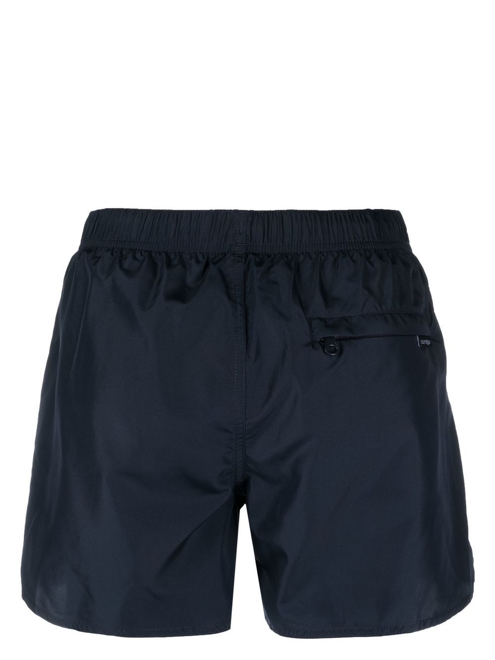 logo-patch plain swim shorts - 2
