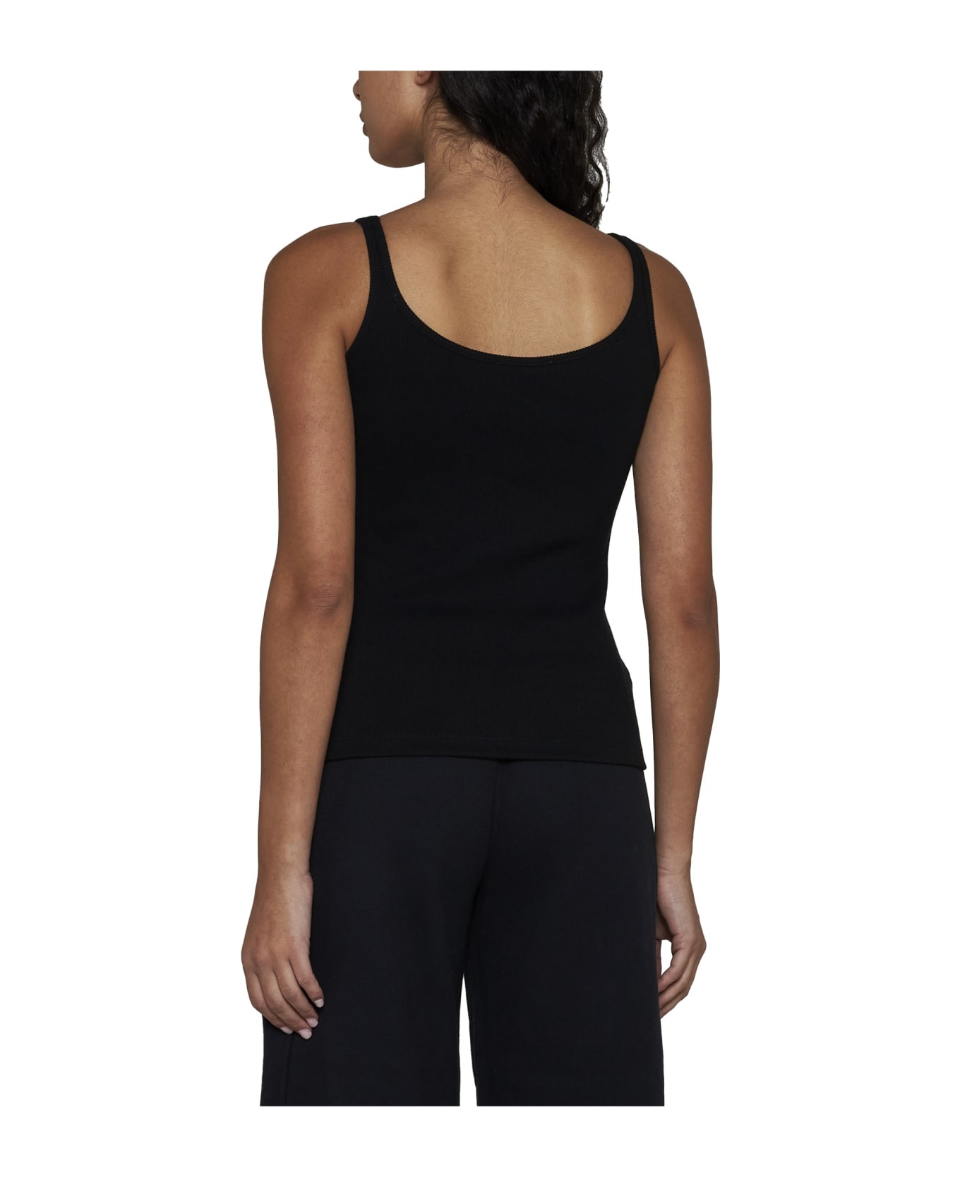Logo Rib-knit Cotton Tank Top - 4