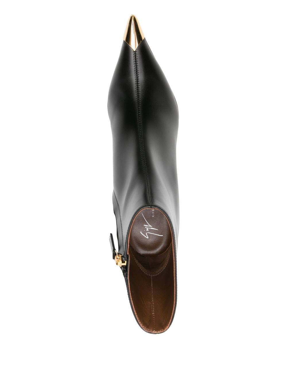 50mm pointed-toe heeled boots - 4