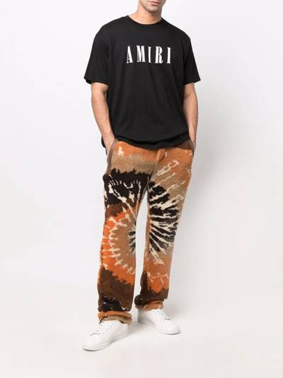 AMIRI tie-dye faux shearling trousers outlook