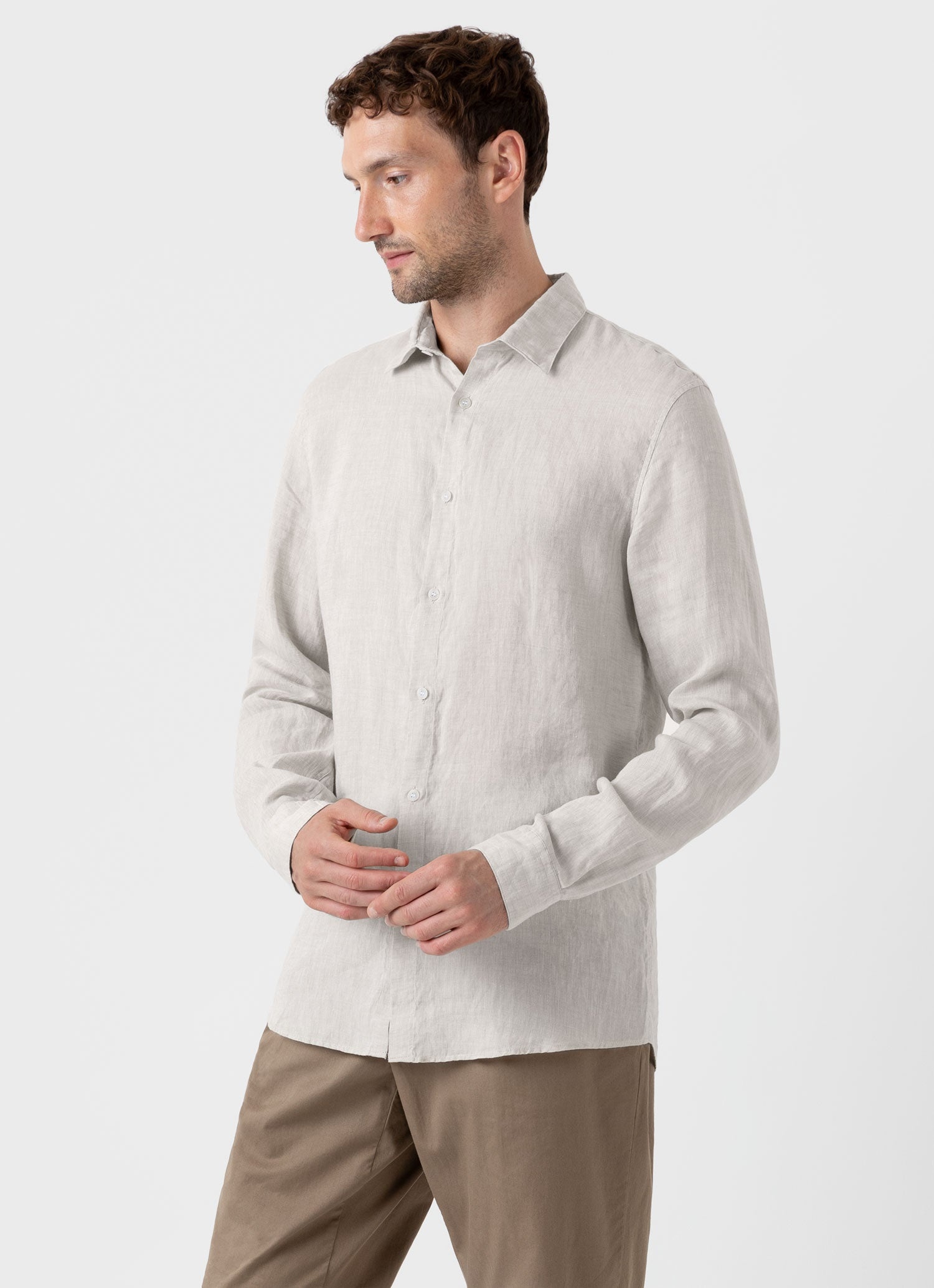 Linen Long Sleeve Shirt - 2
