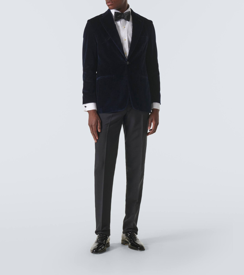 RUBINACCI Cotton velvet blazer outlook