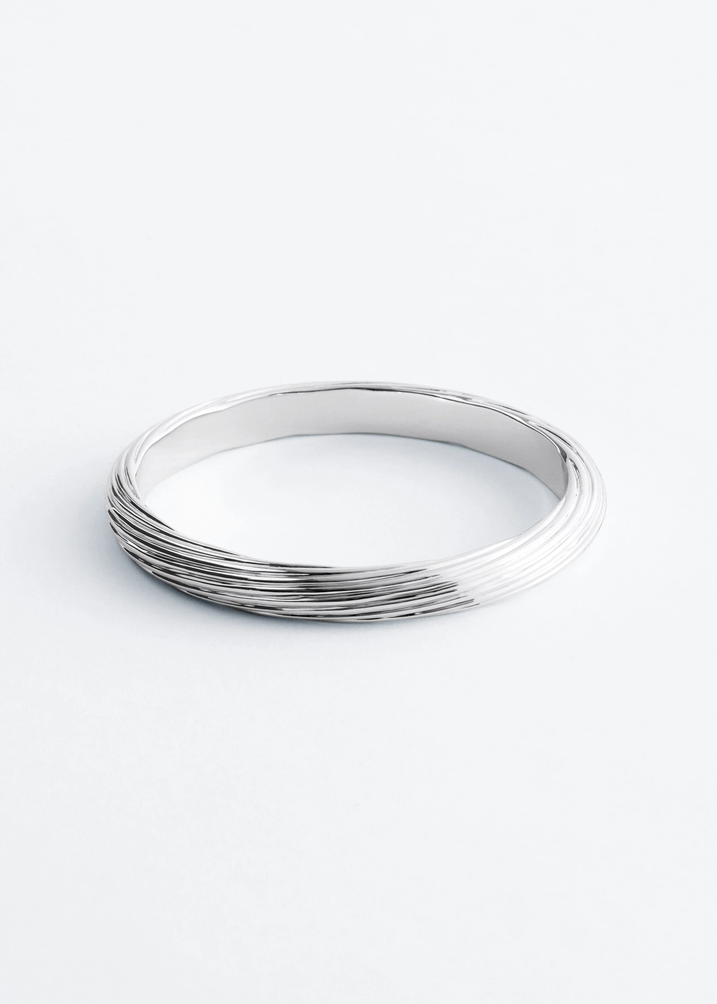 Textured Bangle Bracelet - 1