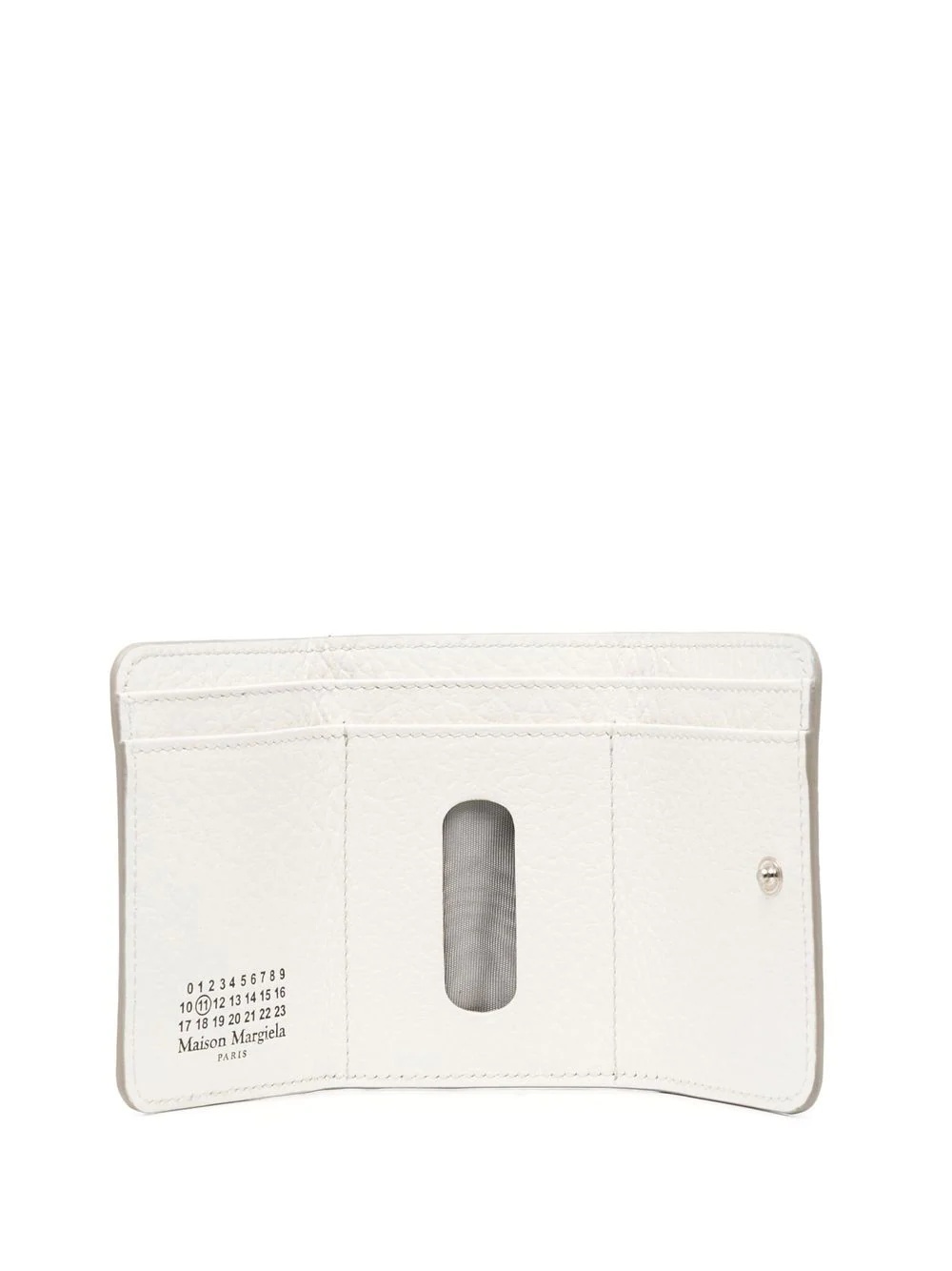 four-stitch logo leather wallet - 3