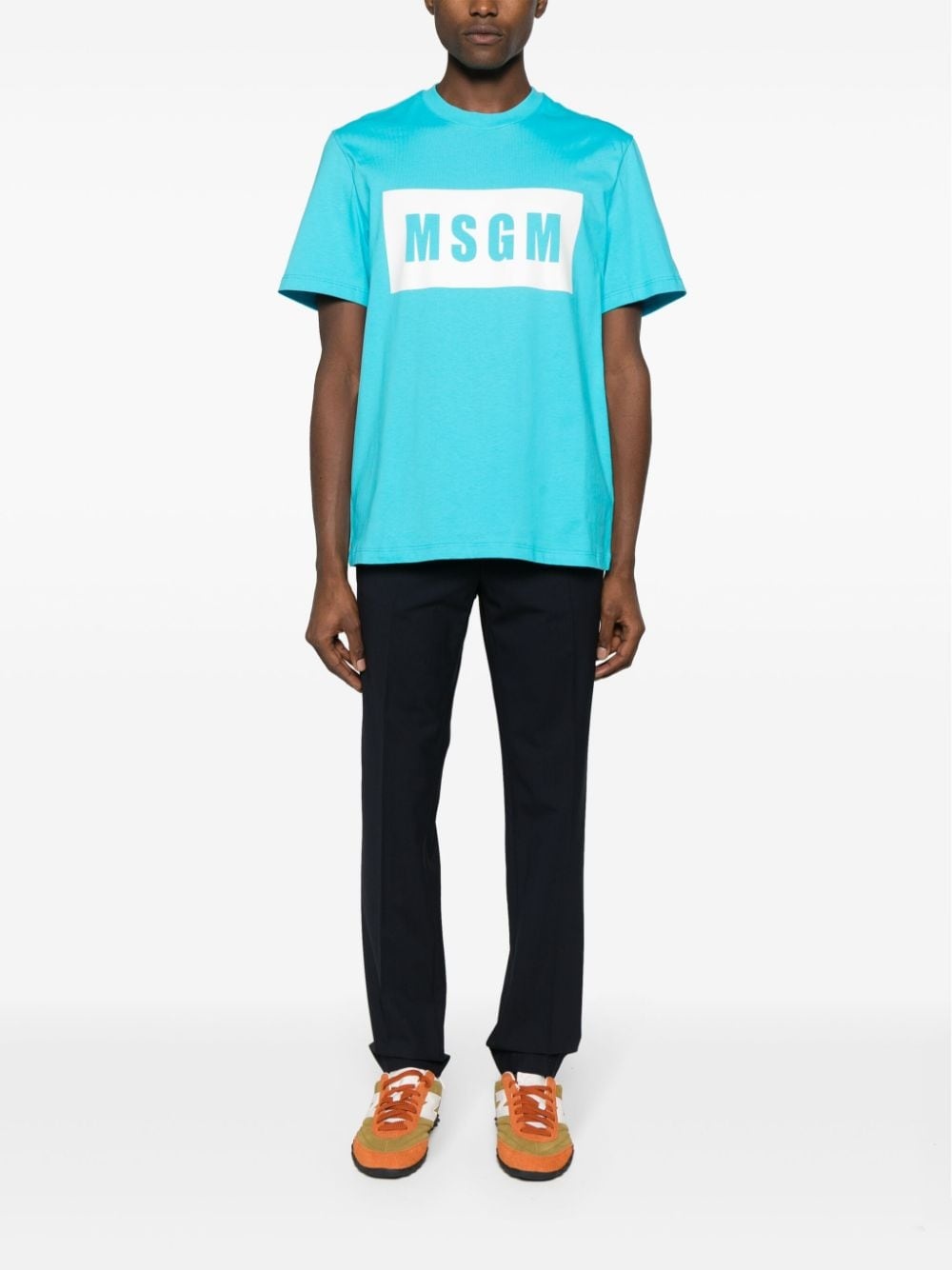 logo-print cotton T-shirt - 2