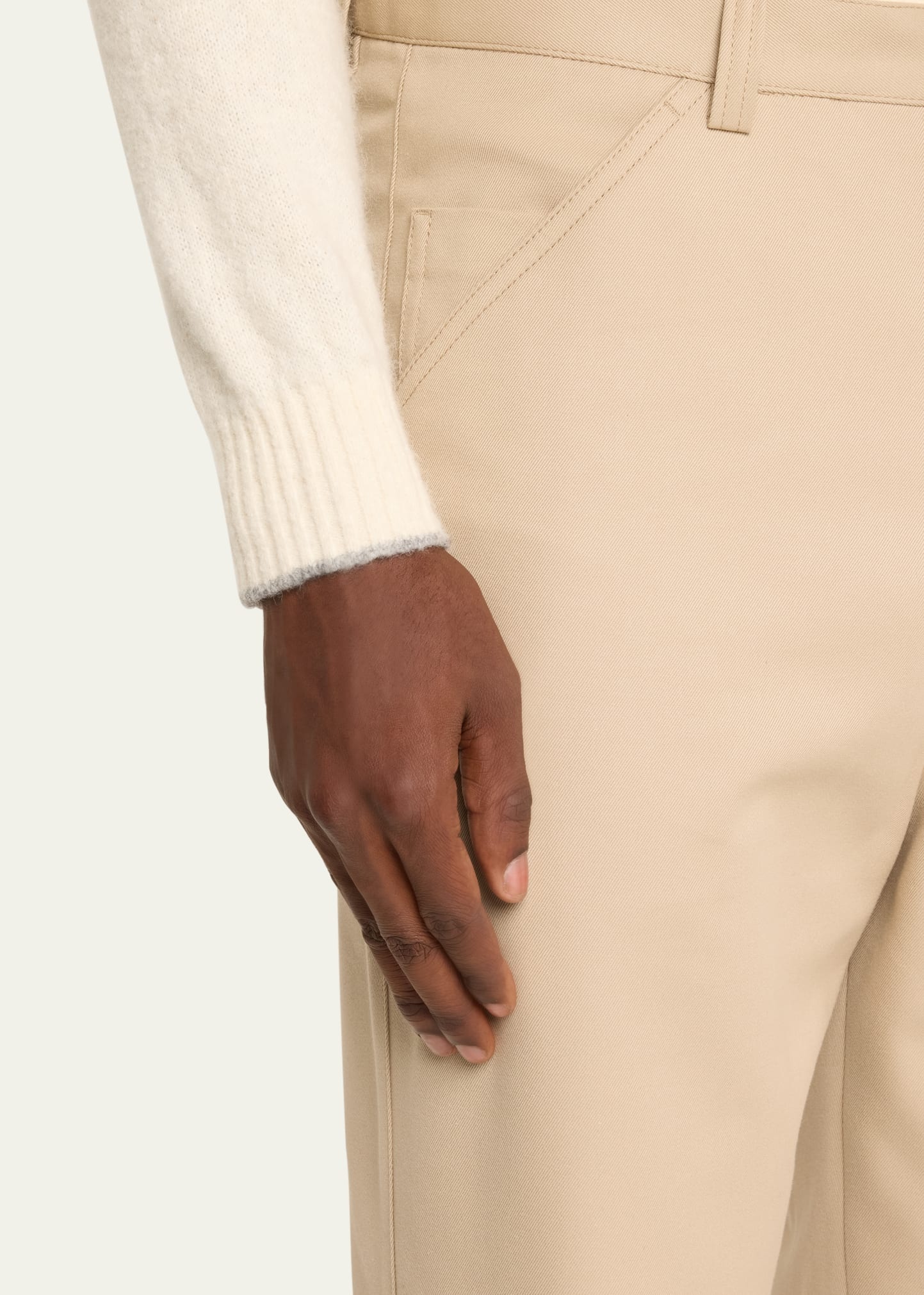 Men's Cotton-Wool Gabardine Pants - 5