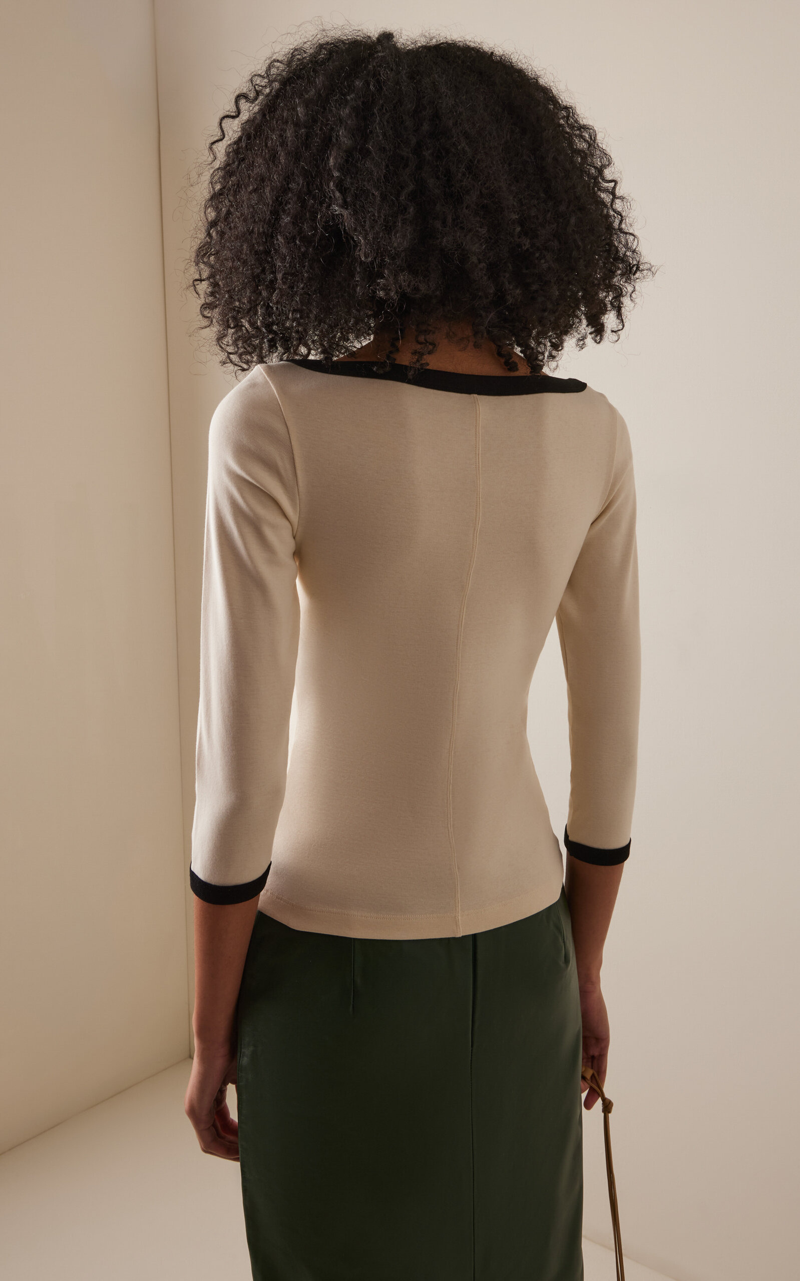 Exclusive Riviera Steffi Cotton T-Shirt off-white - 4
