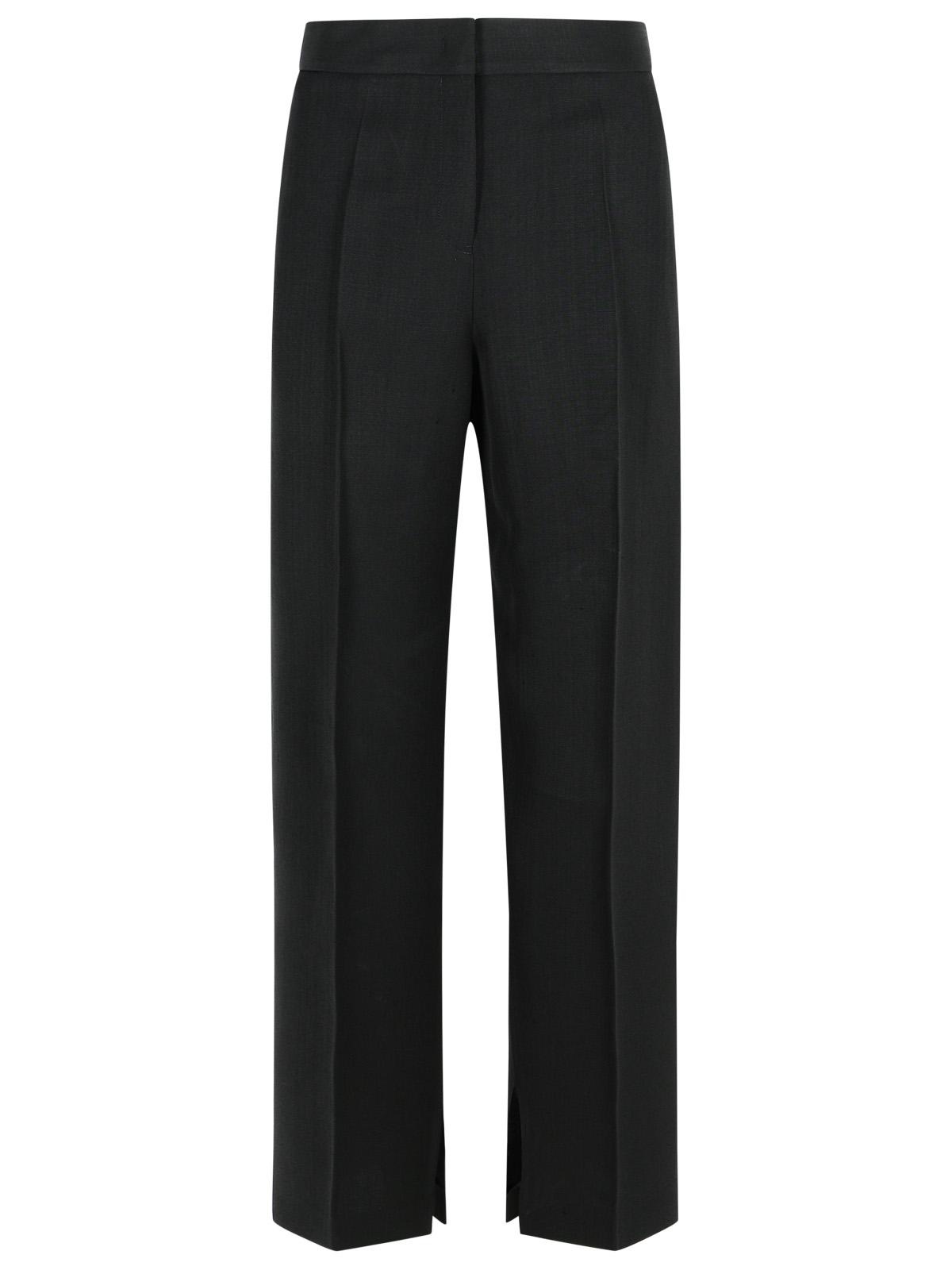 Jil Sander Black Viscose Blend Trousers Women - 1