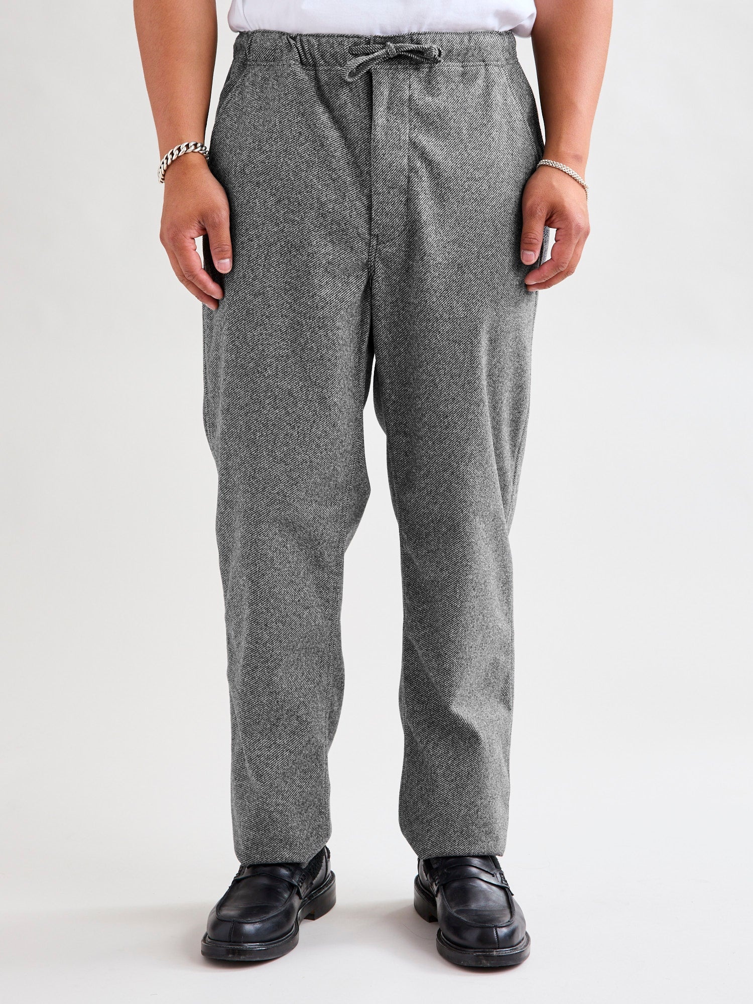 New Yorker Pants in Grey Tweed - 2