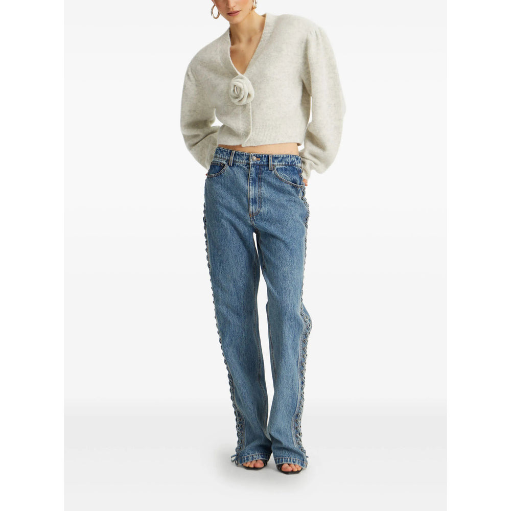 Rotate Blue Denim - Straight-Leg Jeans Women - 3