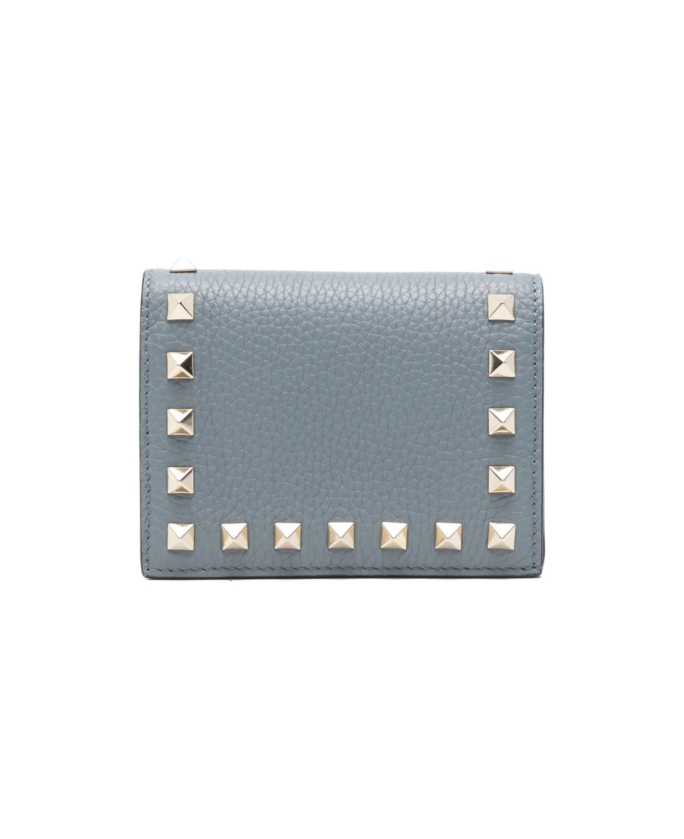 Rockstud Leather Flap Wallet - 1