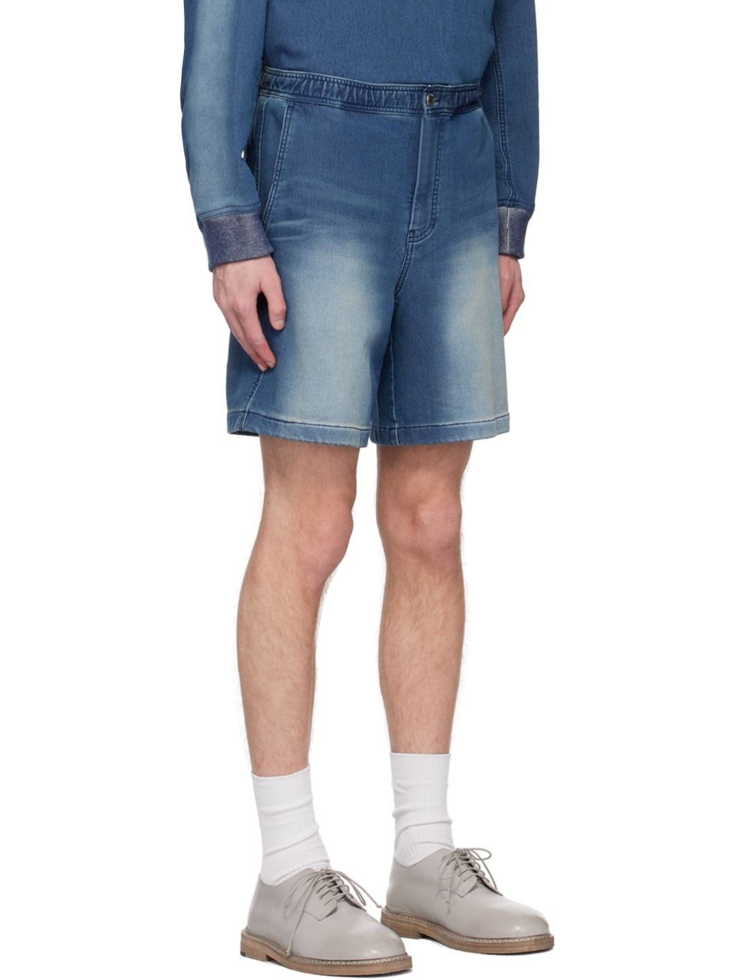 Blue Faded Shorts - 2