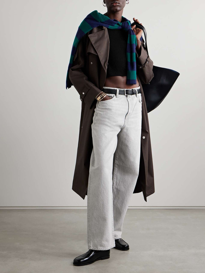 GUEST IN RESIDENCE Featherweight cropped wool, cashmere and silk-blend sweater outlook