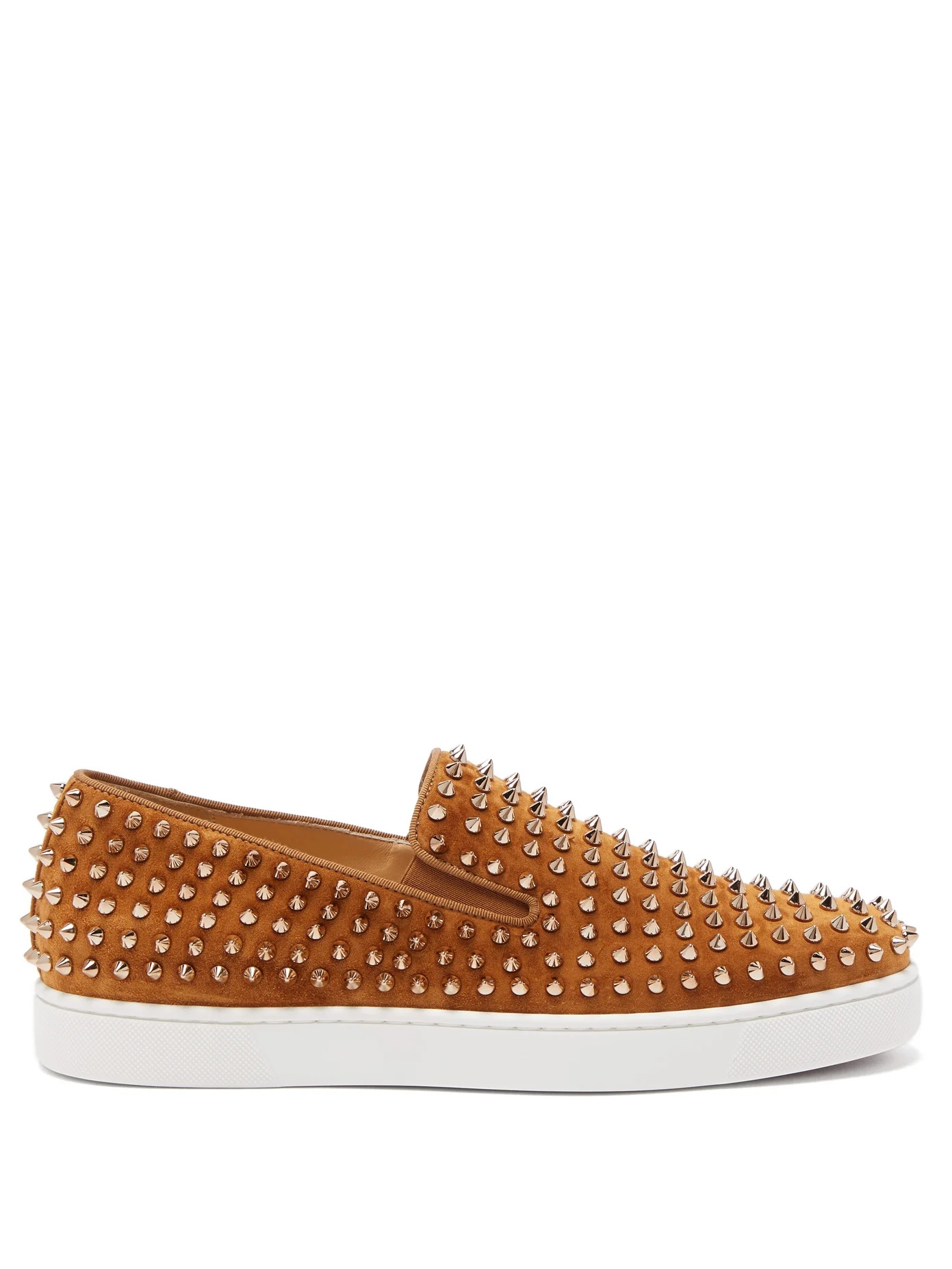 Roller-Boat spike-embellished suede trainers - 1