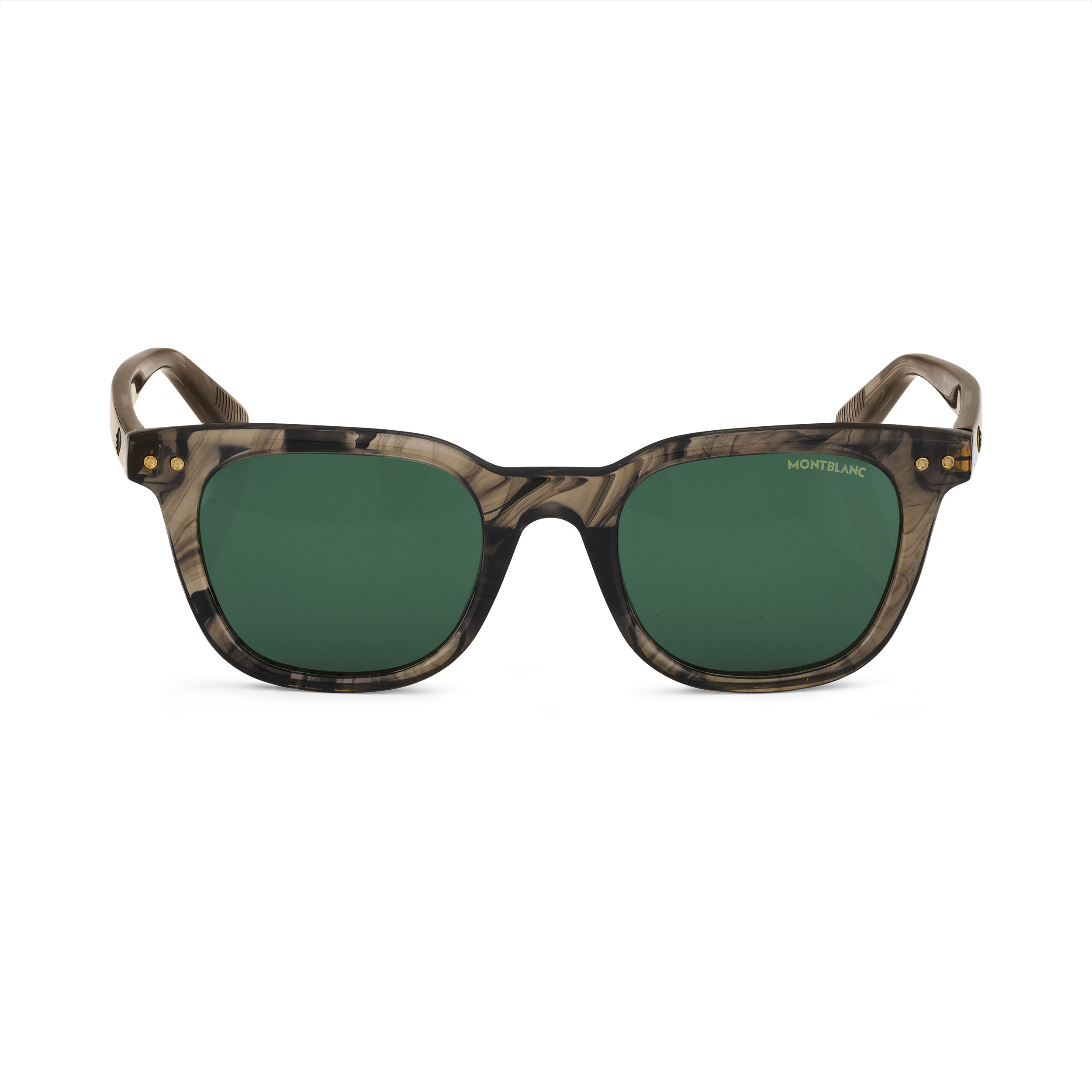 ROUND SUNGLASSES WITH BROWN-COLORED ACETATE FRAME - 1