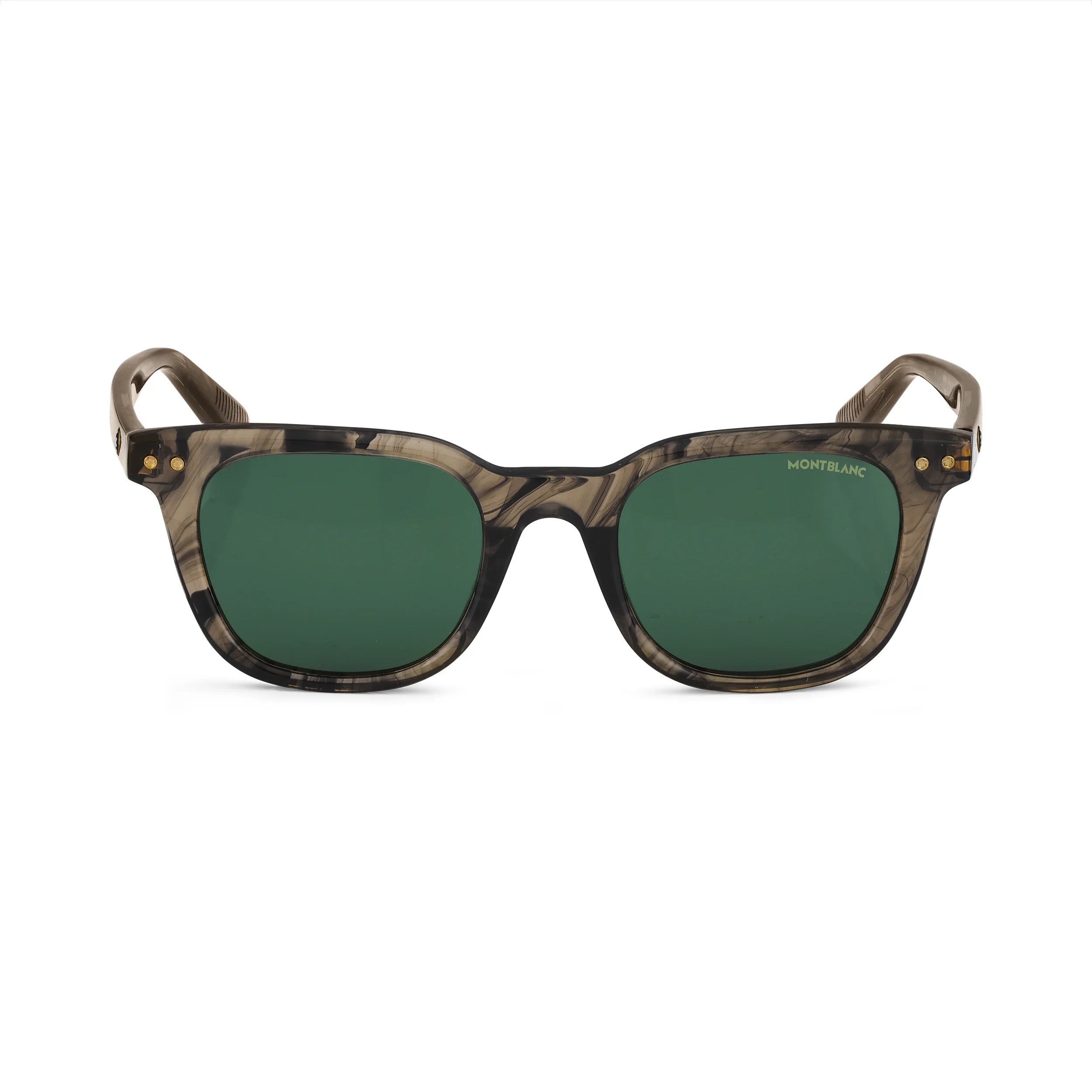 ROUND SUNGLASSES WITH BROWN-COLORED ACETATE FRAME - 1