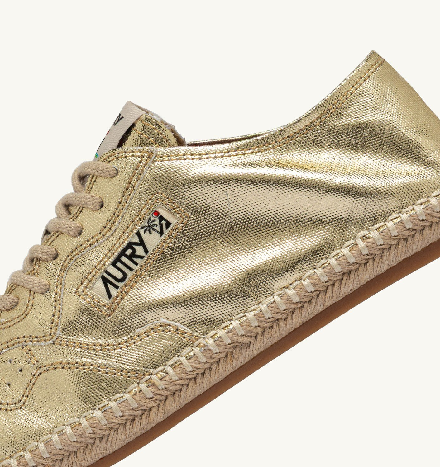 SANDY ESPADRILLES IN GOLD CANVAS - 6