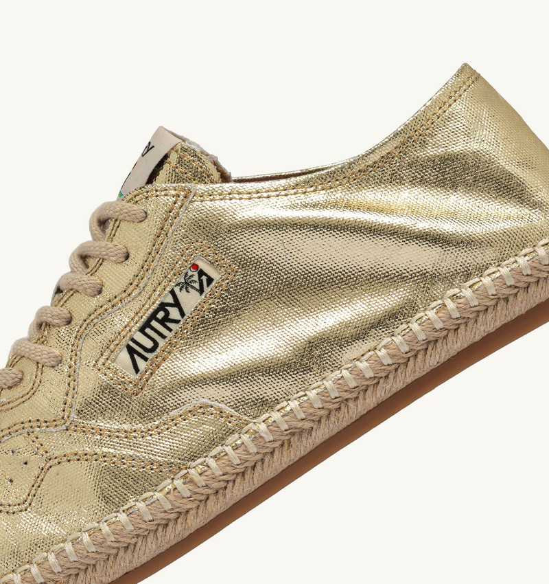 SANDY ESPADRILLES IN GOLD CANVAS 6