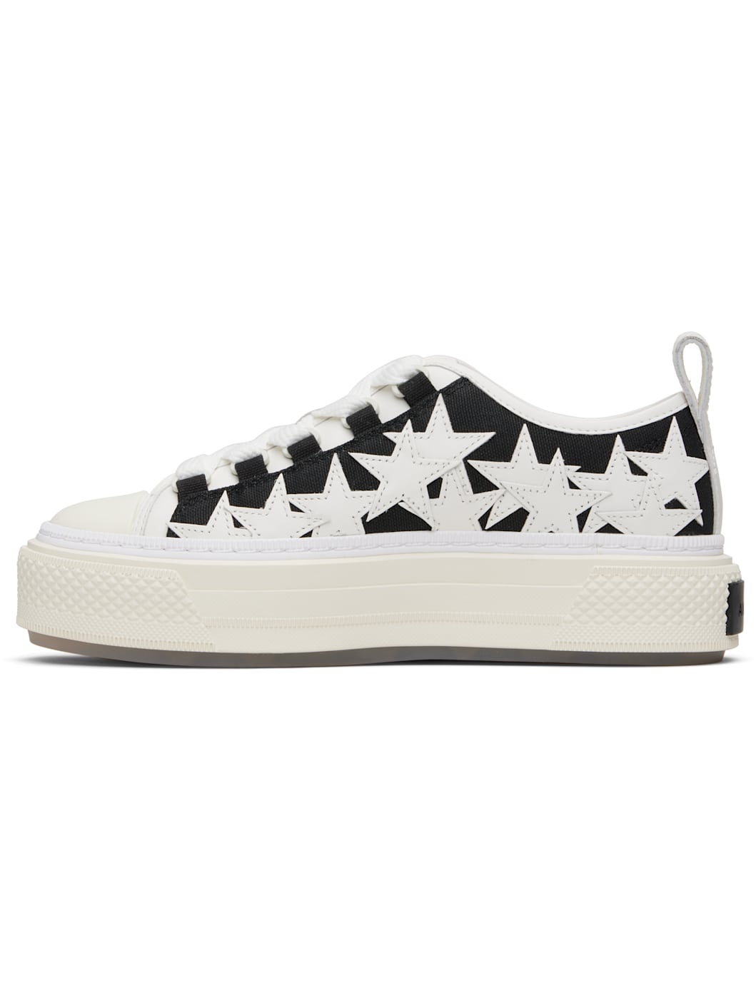 Black & White Stars Court Low Sneakers - 3