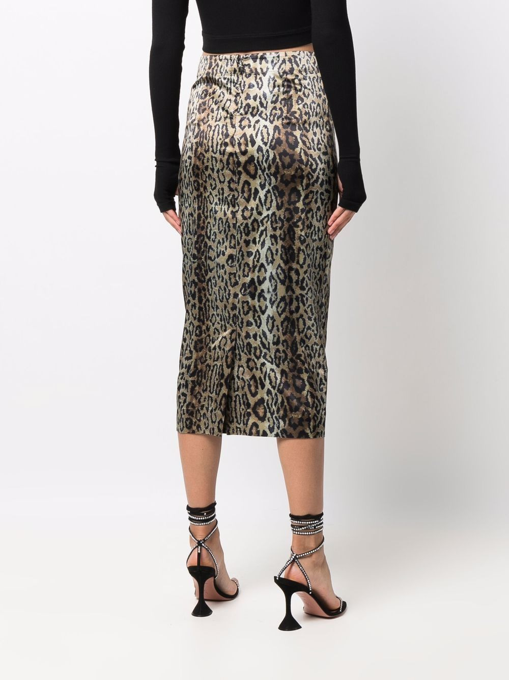 Tasha animal-print pencil skirt - 4