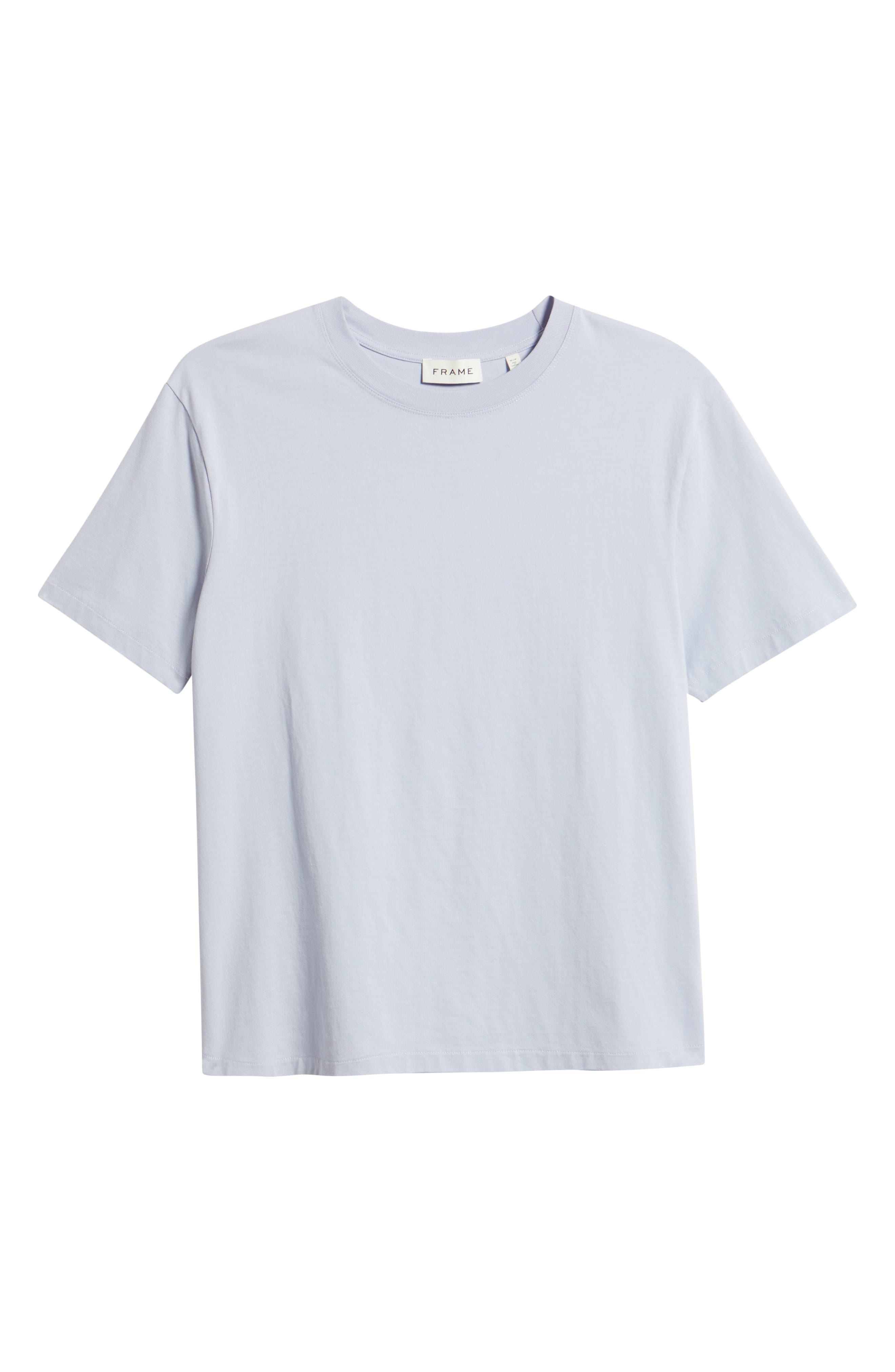 FRAME Logo Cotton T-Shirt in Baby Blue at Nordstrom - 5