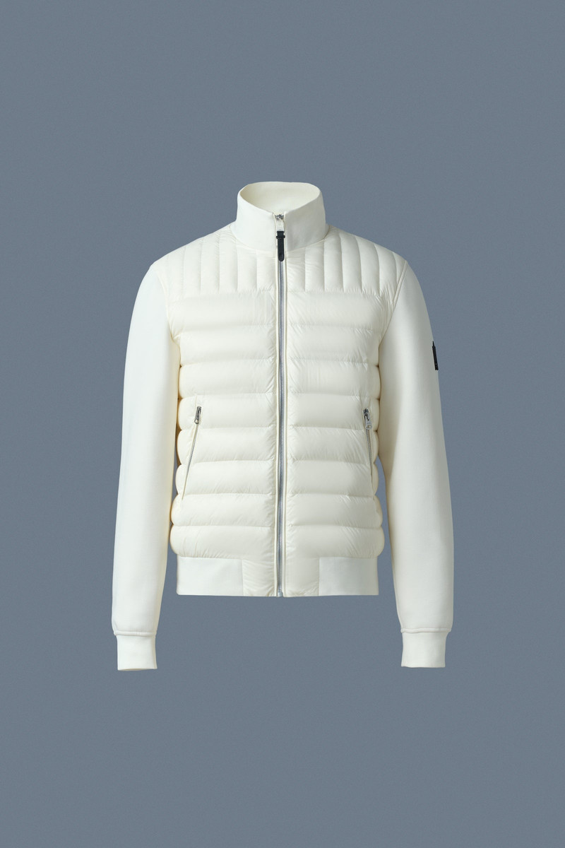 COLLIN-R Nano Down Mixed Media Bomber Jacket - 1